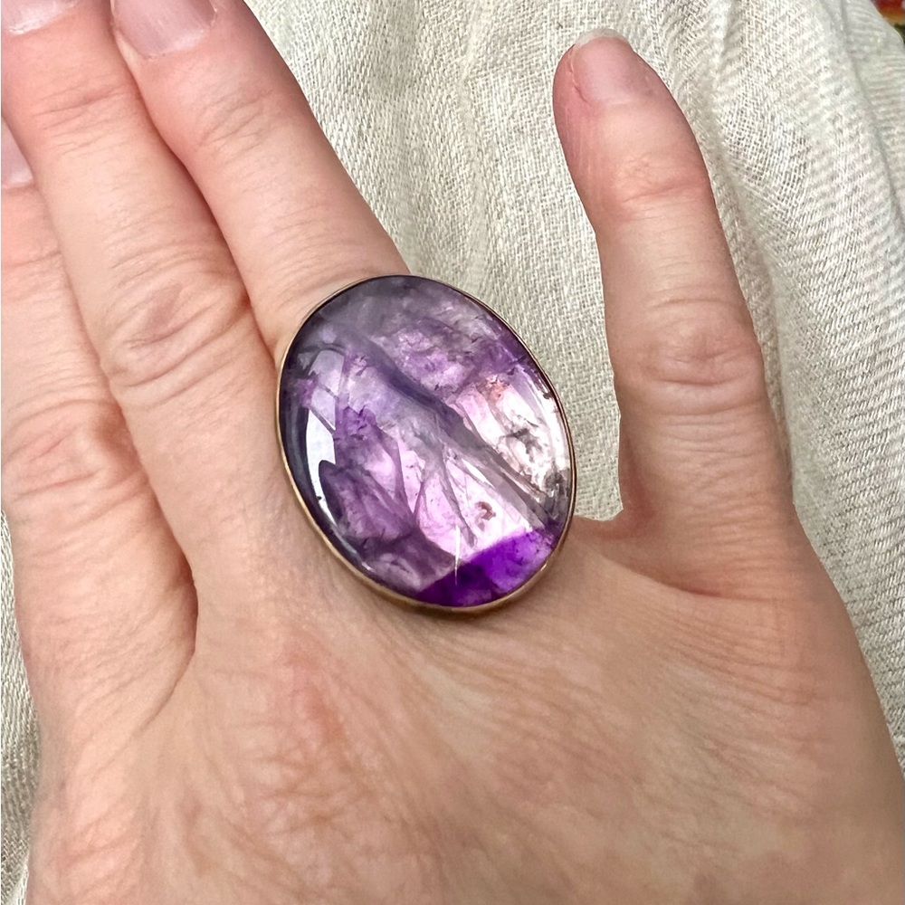 Star Amethyst Ring - Adjustable - image 1